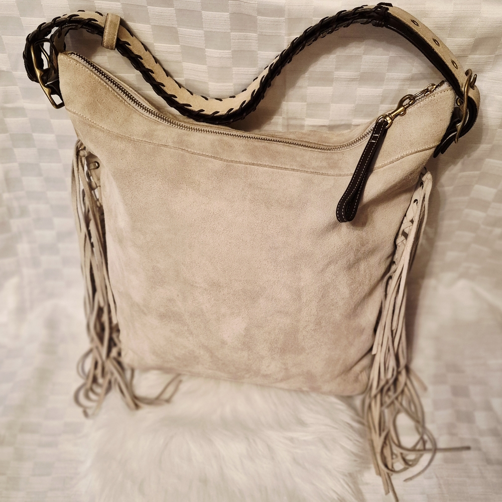 Coach Vintage Limited Edition  Suede Fringe Hobo Bag